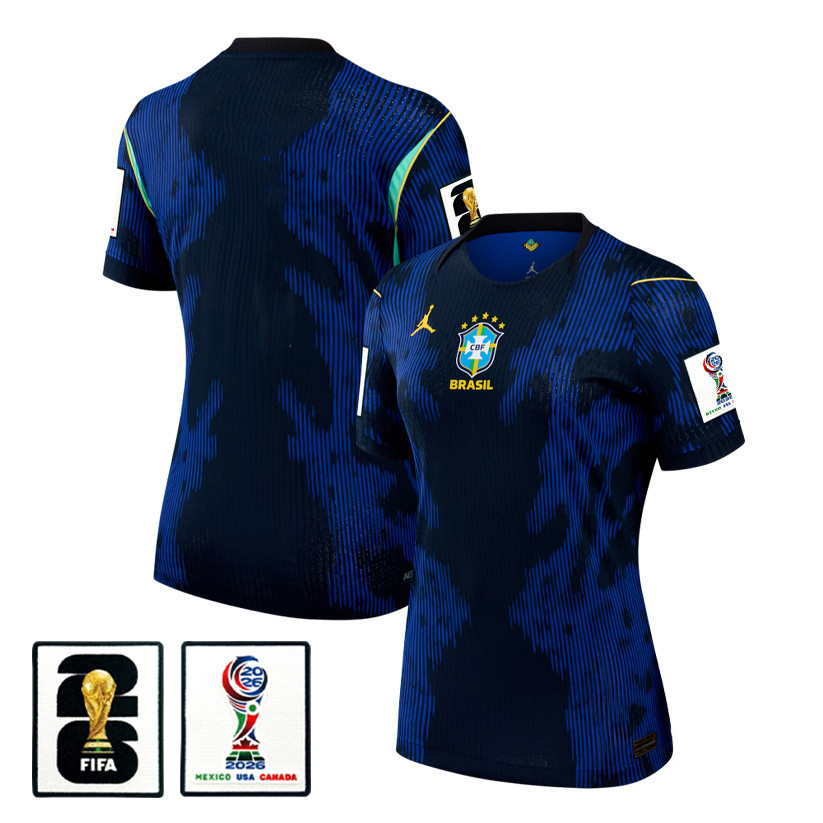 Brazil National Team 2026 Women’s Away Jersey – Blue – Jersey Teams