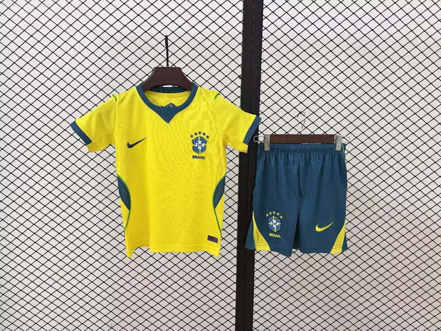 Brazil National Team 2026 World Cup Home Youth Kit - Children Soccer Set, Yellow - Jersey Teams