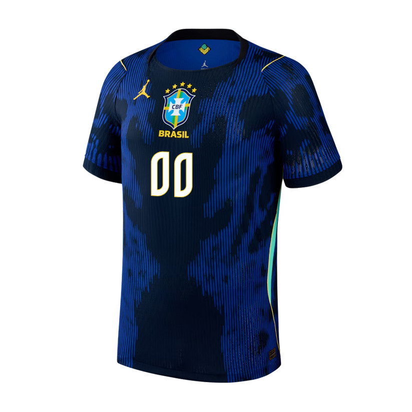 Brazil National Team 2026 x World Cup Patch Personalized Away Jersey – Blue, Men – Jersey Teams