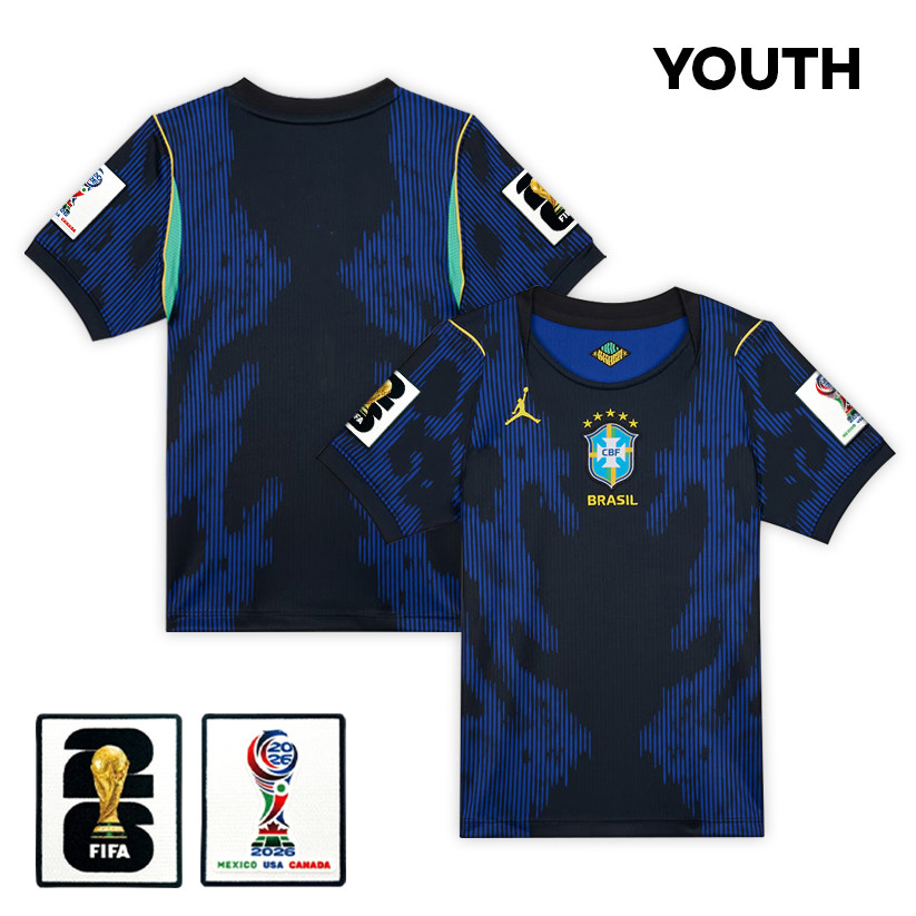 Brazil National Team 2026 Youth Away Jersey – Blue – Jersey Teams