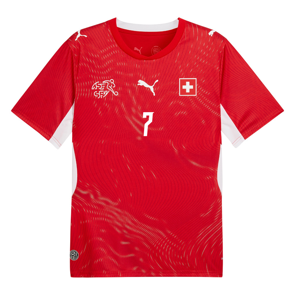 Breel Embolo 7 Switzerland National Team 2026 x World Cup Patch Home Jersey - Red, Men - Jersey Teams