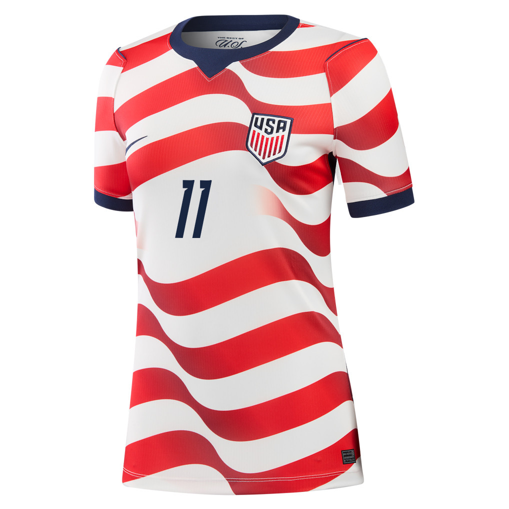 Brenden Aaronson 11 USMNT 2026 Women's Home Jersey - White - Jersey Teams