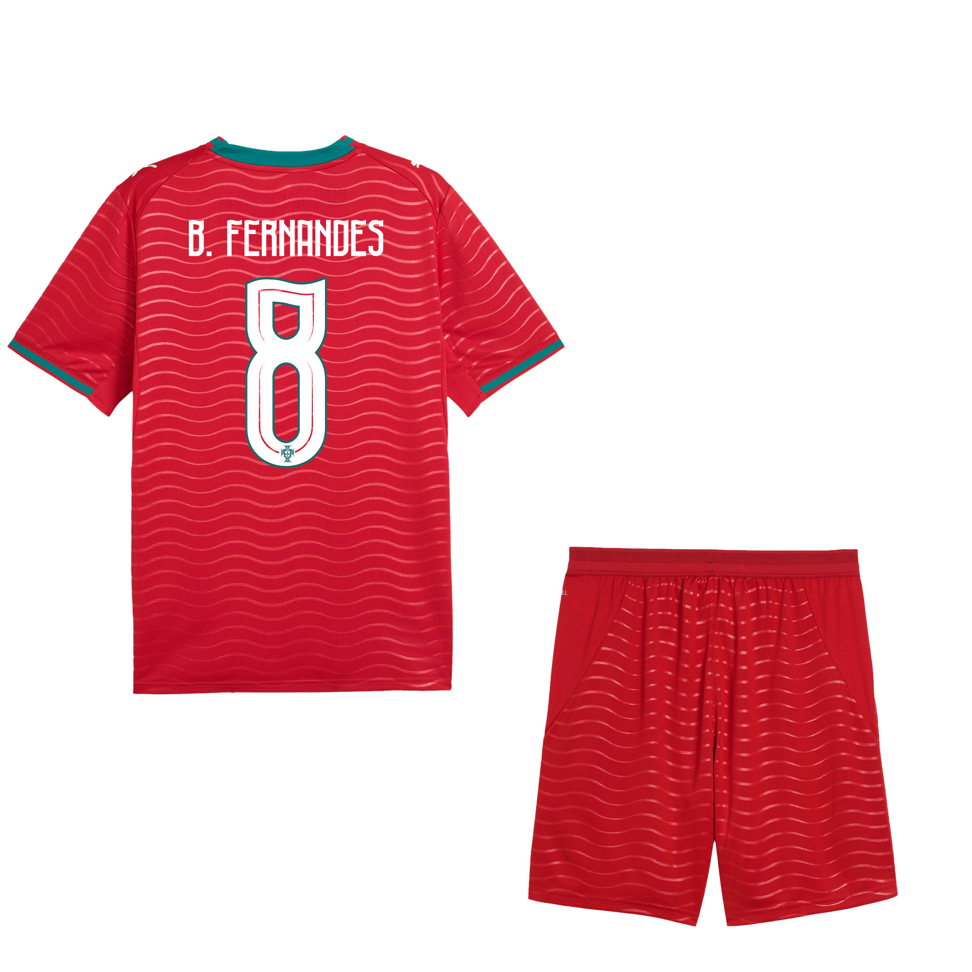 Bruno Fernandes 8 Portugal 2026 Home Men Jersey & Shorts Set – Red - Jersey Teams