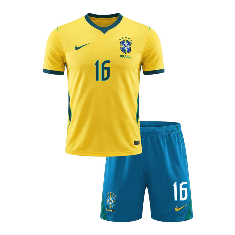 Caio Henrique 16 Brazil 2026 Home Men Jersey & Shorts Set – Yellow - Jersey Teams