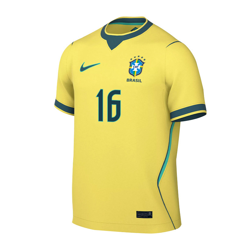 Caio Henrique 16 Brazil National Team 2026 Home Jersey – Yellow, Men – Jersey Teams