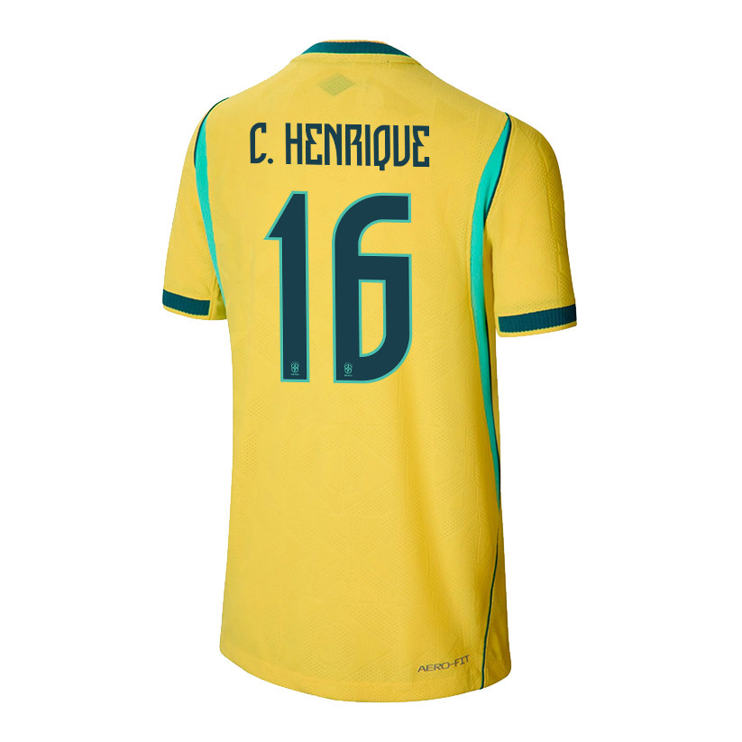 Caio Henrique 16 Youth Brazil National Team 2026 Home Jersey - Yellow - Jersey Teams