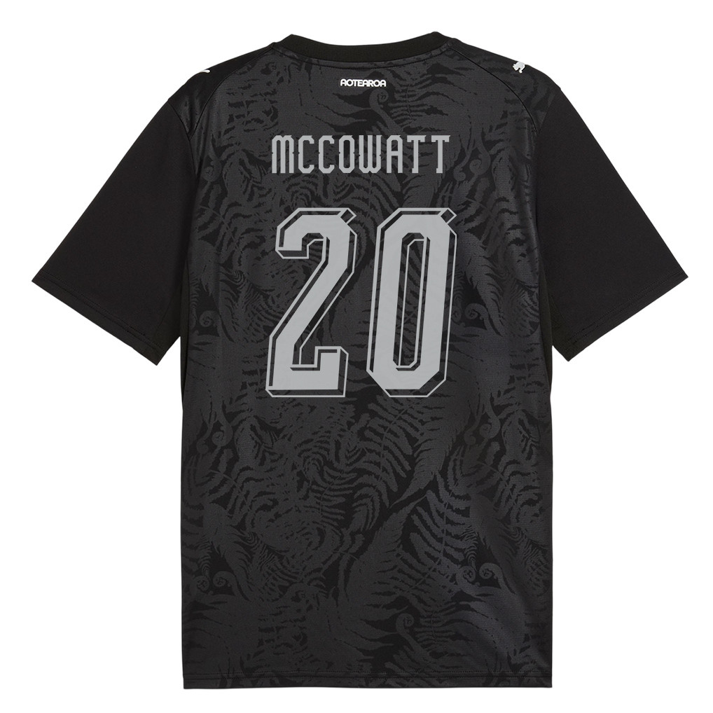 Callum McCowatt 20 New Zealand National Team 2026 Home Jersey - Black, Men - Jersey Teams