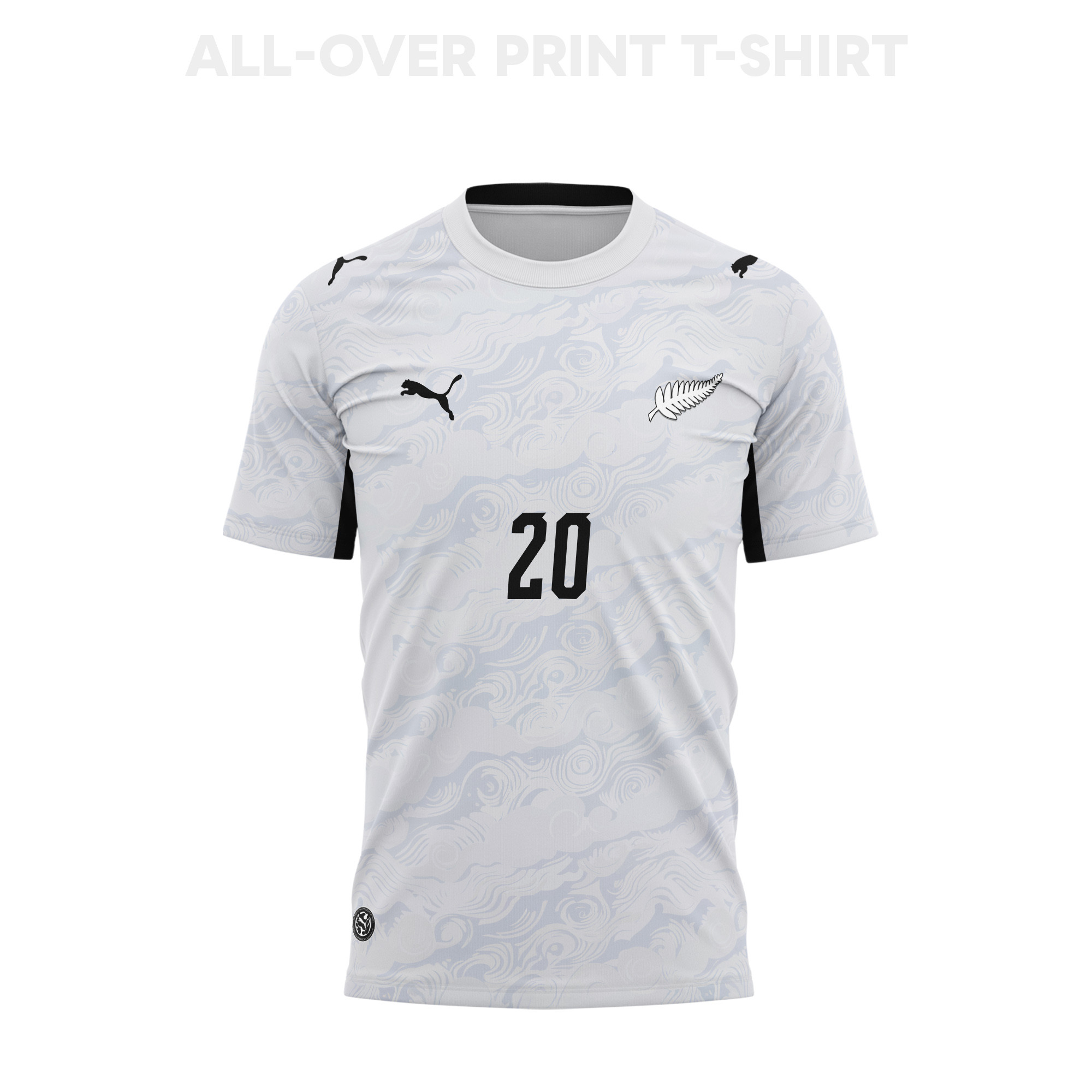 Callum McCowatt 20 Youth New Zealand 2026 Away 3D T-shirt Fully Printed – White - Jersey Teams