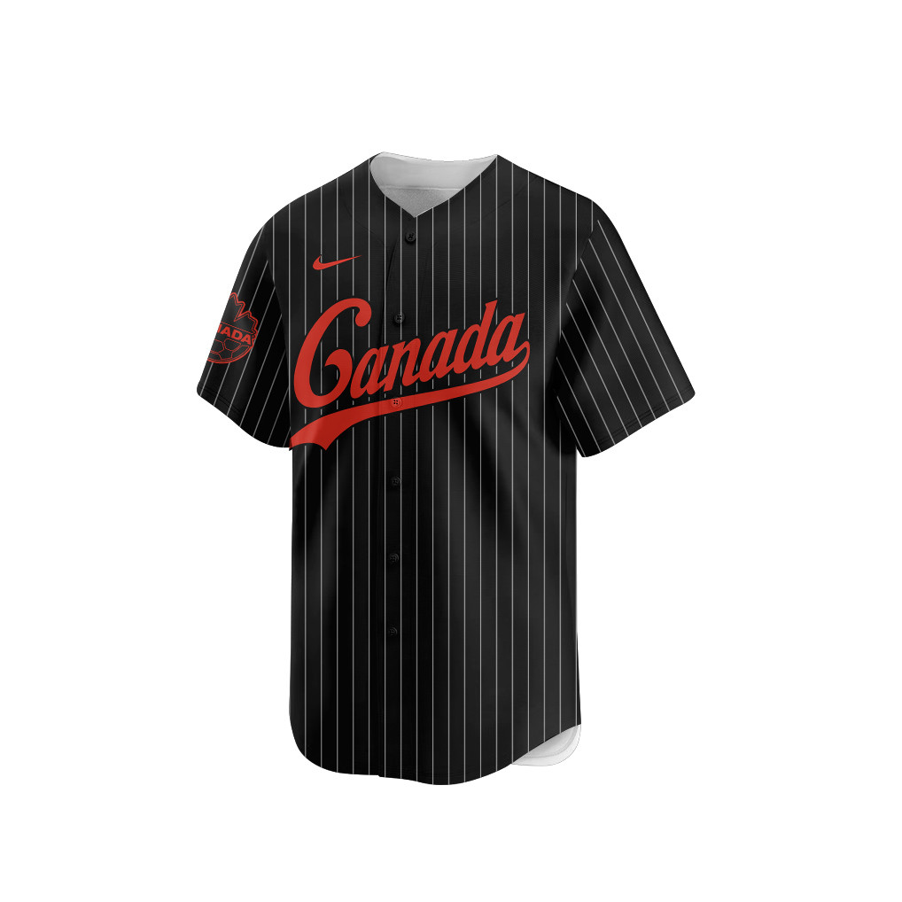 Canada 2026 Inspired Retro Soccer Baseball Jersey – Full Print - Jersey Teams
