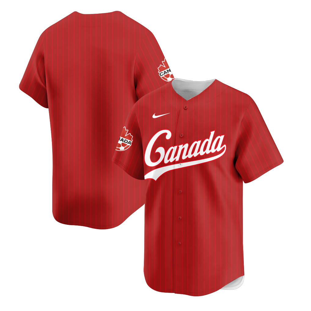 Canada 2026 Inspired Retro Soccer Baseball Jersey – Full Print - Jersey Teams