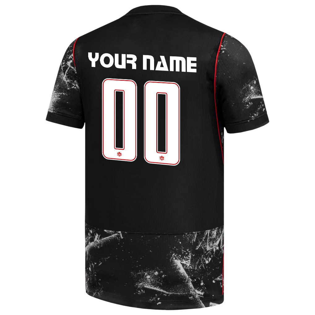 Canada National Team 2026 Away Jersey - Personalized - Black, Men - Jersey Teams