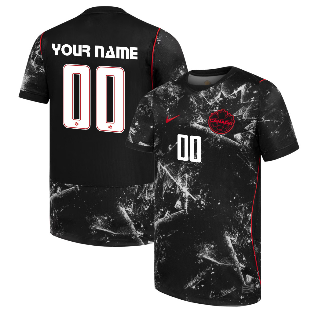 Canada National Team 2026 Away Jersey - Personalized - Black, Men - Jersey Teams
