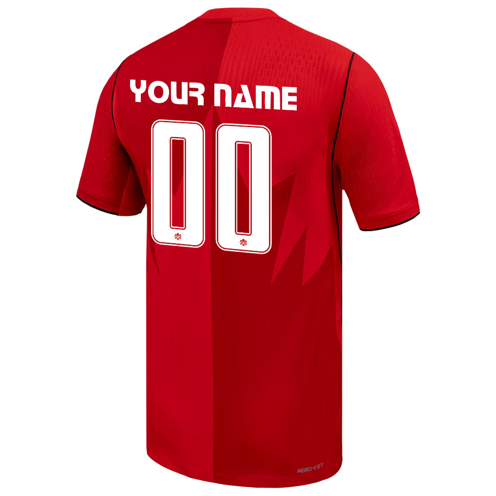 Canada National Team 2026 Home Jersey - Personalized - Red, Men - Jersey Teams