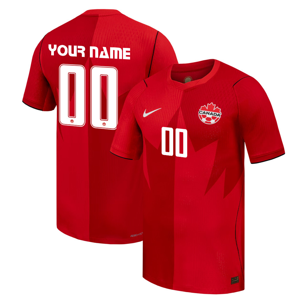 Canada National Team 2026 Home Jersey - Personalized - Red, Men - Jersey Teams