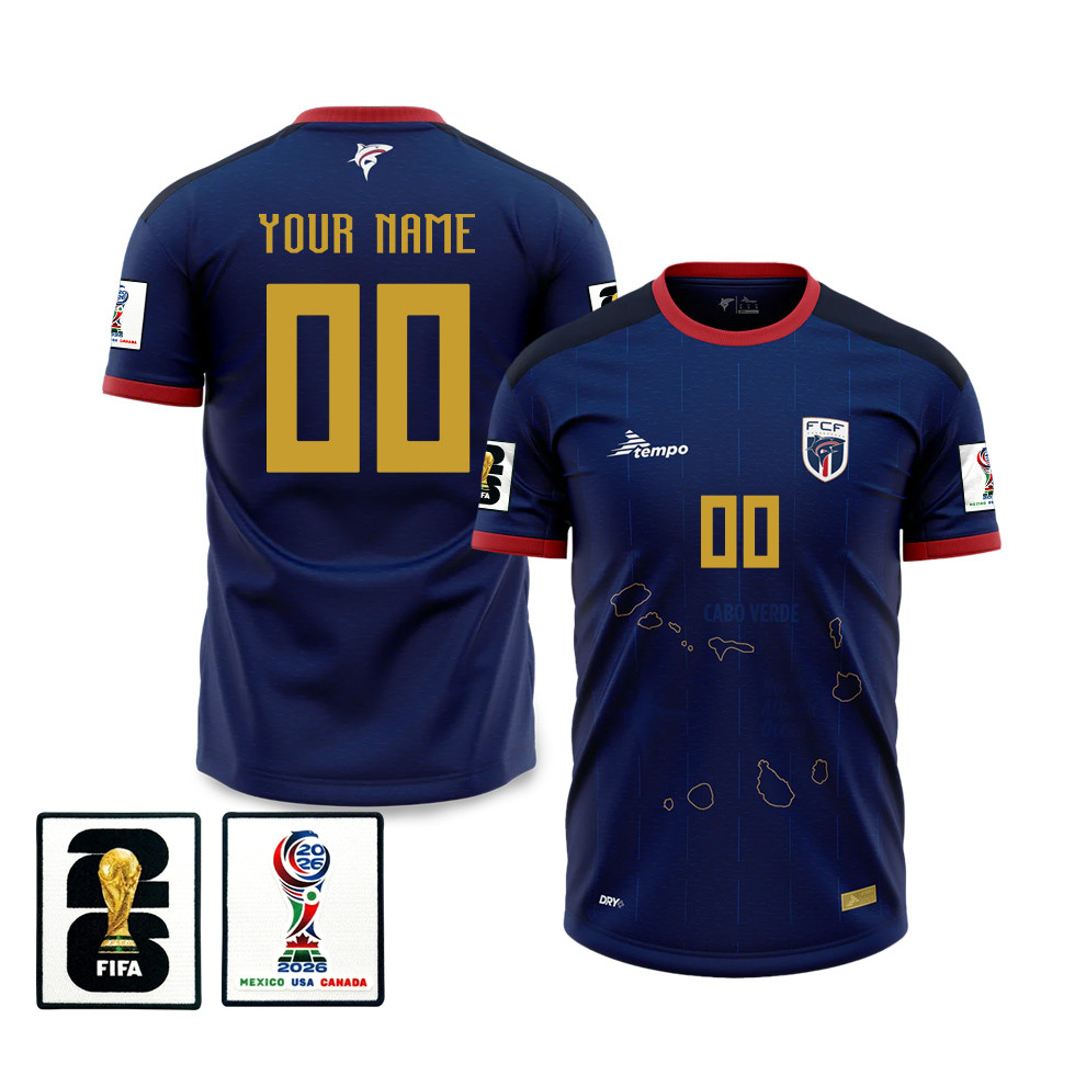 Cape Verde National Team 2026 Personalized Home Jersey - Blue, Men - Jersey Teams