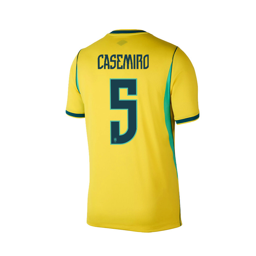 Casemiro 5 Brazil 2026 Home Men Jersey & Shorts Set – Yellow - Jersey Teams