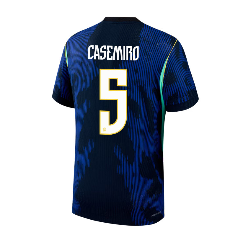 Casemiro 5 Brazil National Team 2026 Away Jersey - Blue, Men - Jersey Teams