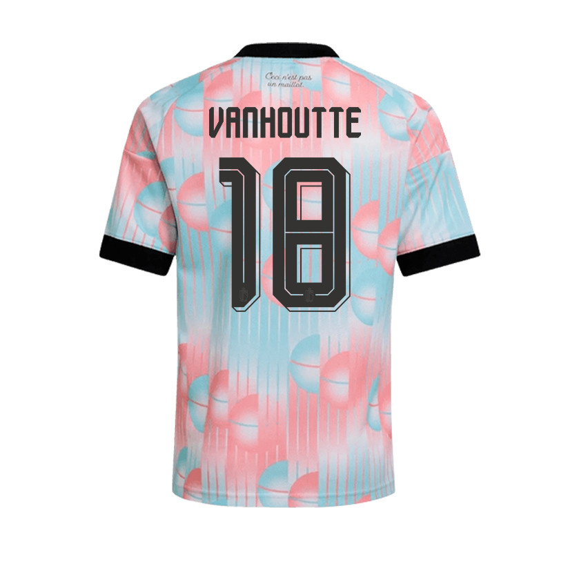 Charles Vanhoutte 18 Belgium 2026 YOUTH Away Jersey & Shorts Set - Light Blue - Jersey Teams