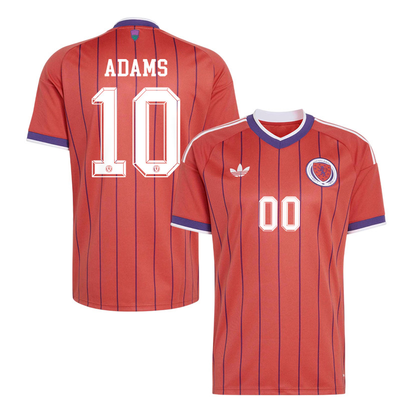 Che Adams 10 Scotland National Team 2026 Away Jersey - Red, Men - Jersey Teams