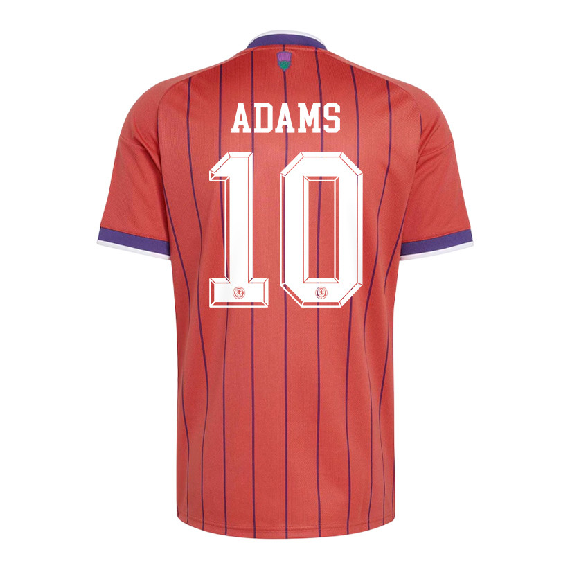 Che Adams 10 Scotland National Team 2026 Away Jersey - Red, Men - Jersey Teams