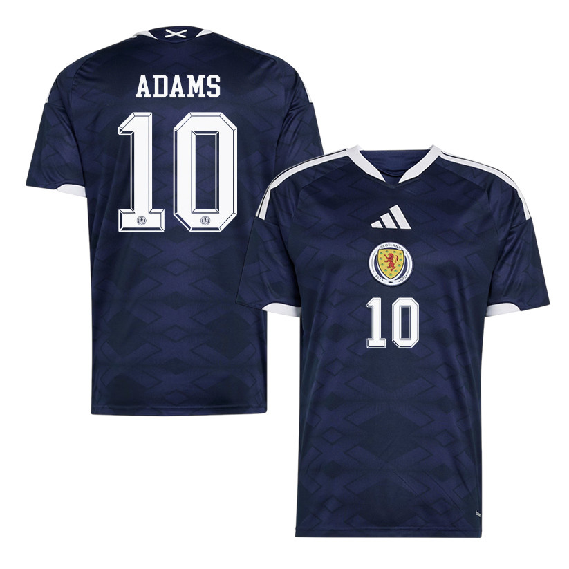 Che Adams 10 Scotland National Team 2026 Home Jersey - Navy, Men - Jersey Teams