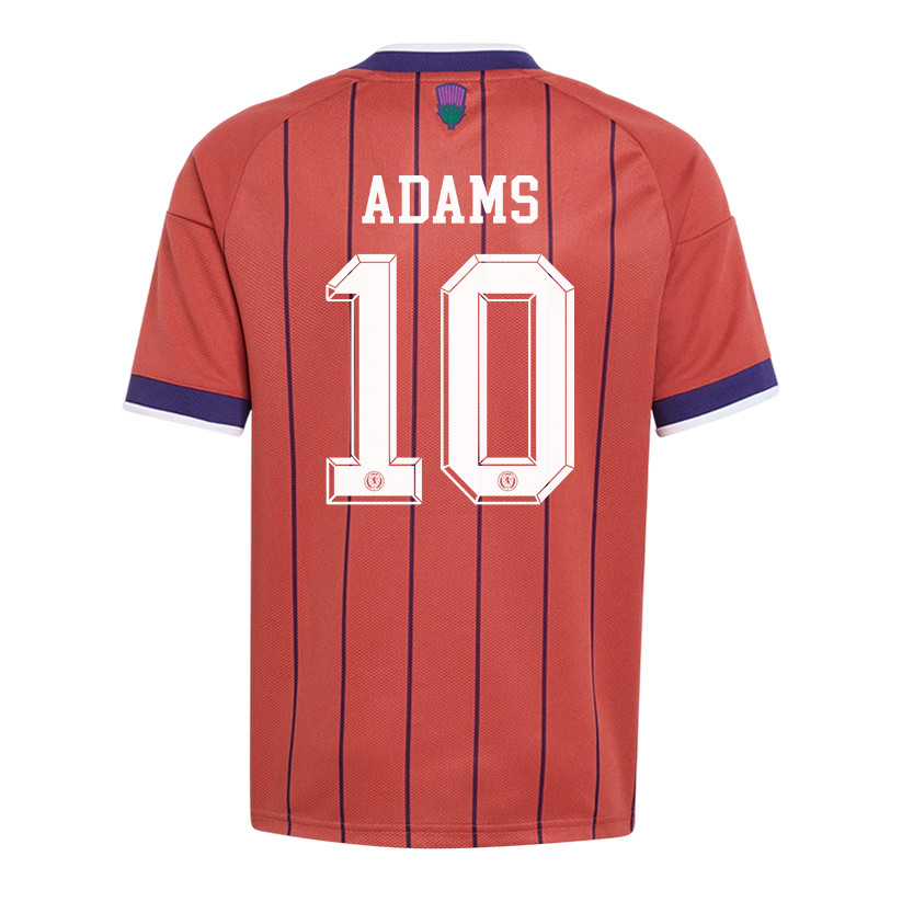 Che Adams 10 Youth Scotland National Team 2026 Away Jersey - Red - Jersey Teams