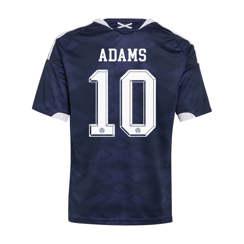 Che Adams 10 Youth Scotland National Team 2026 Home Jersey - Navy - Jersey Teams