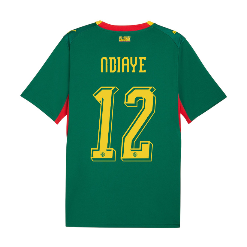 Cherif Ndiaye 12 Senegal National Team 2026 Away Jersey - Green, Men - Jersey Teams