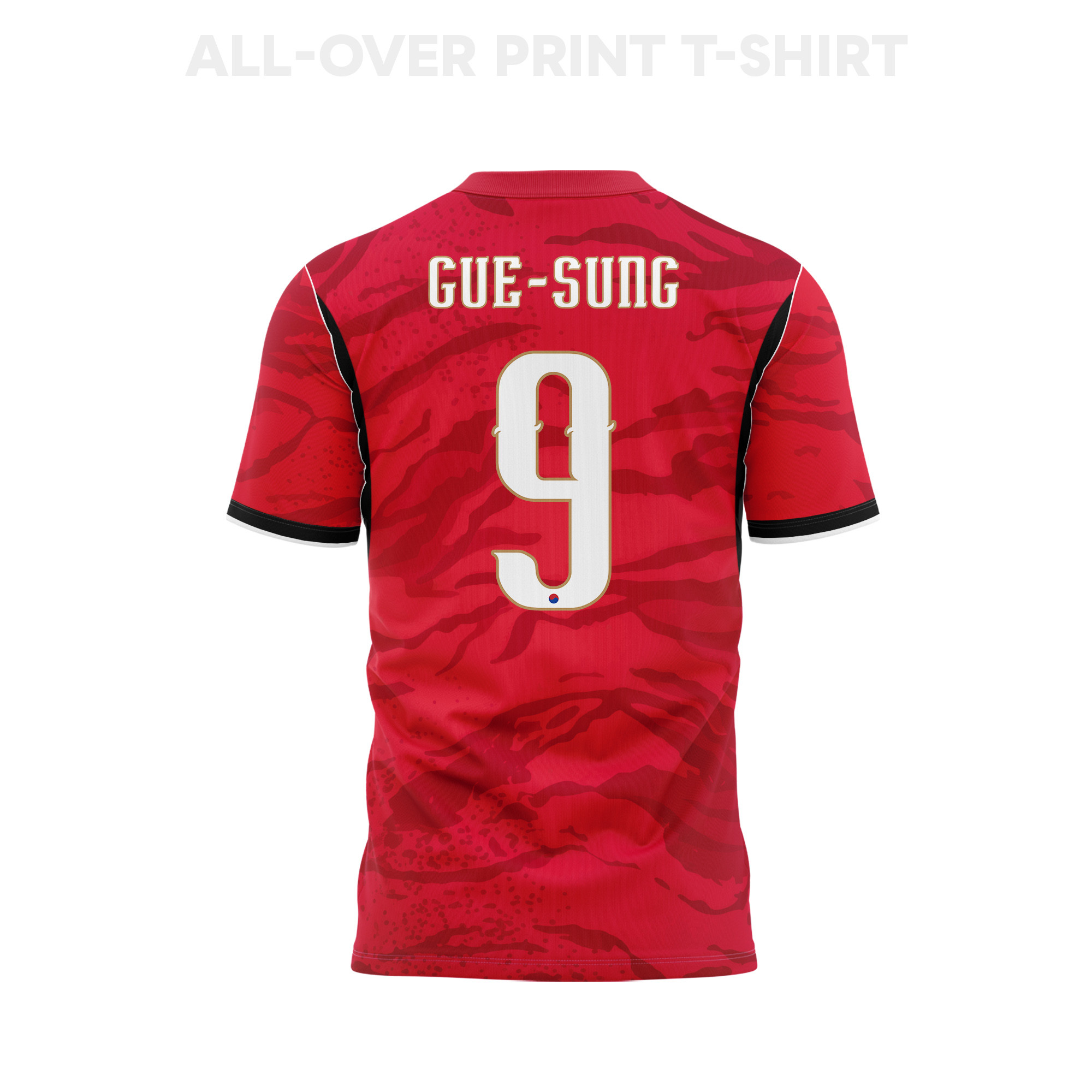 Cho Gue-sung 9 Youth South Korea 2026 Home 3D T-shirt Fully Printed – Red - Jersey Teams