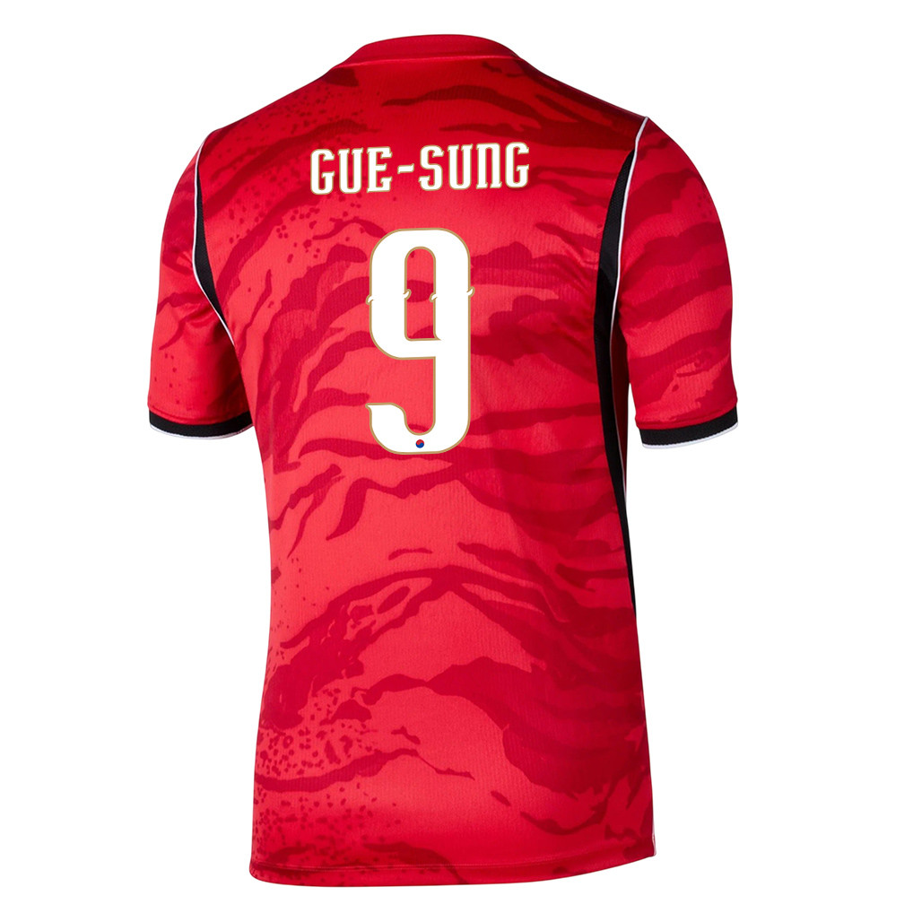 Cho Gue-sung 9 Youth South Korea National Team 2026 Home Jersey - Red - Jersey Teams
