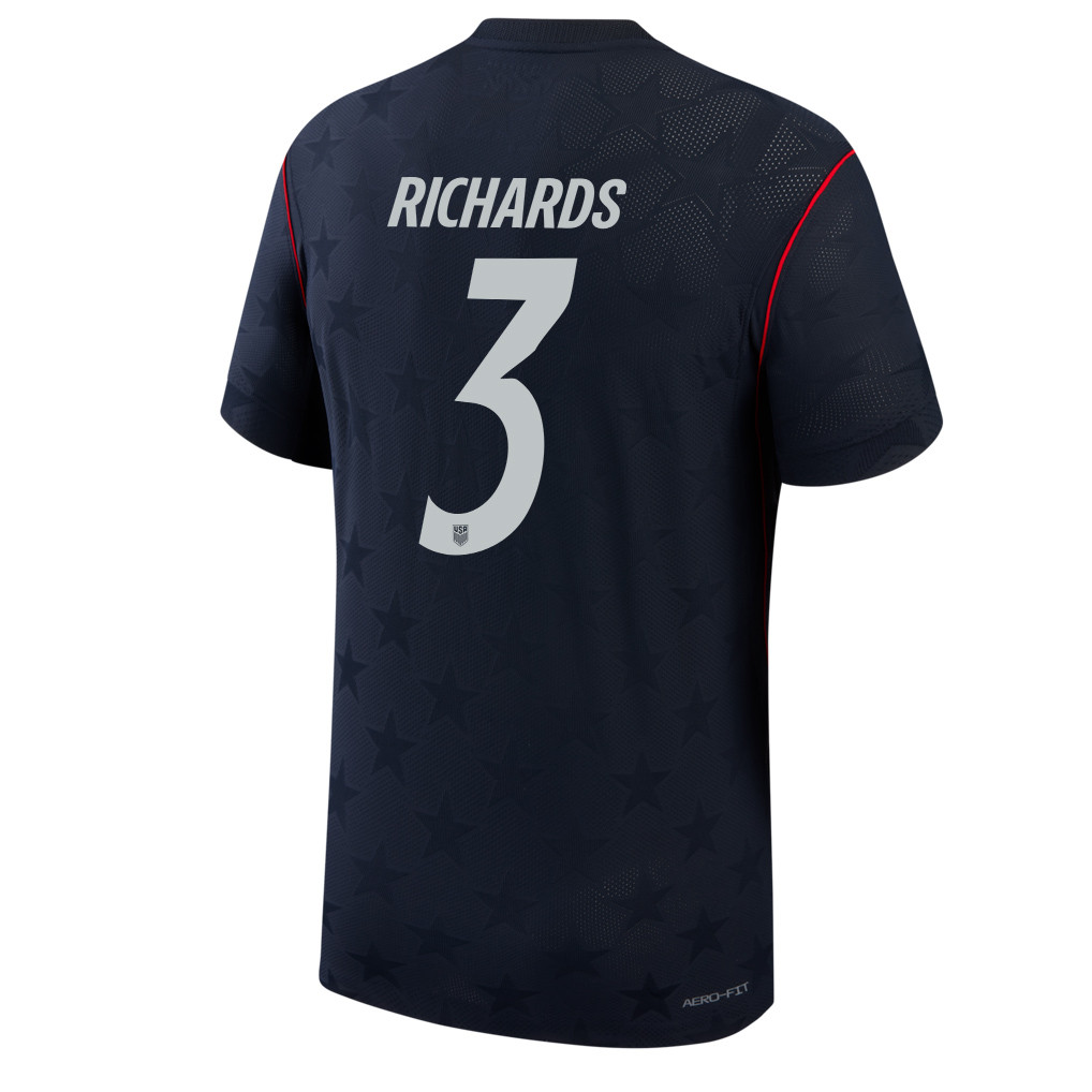 Chris Richards 3 USMNT 2026 Away Match Jersey - Blue Men - Jersey Teams