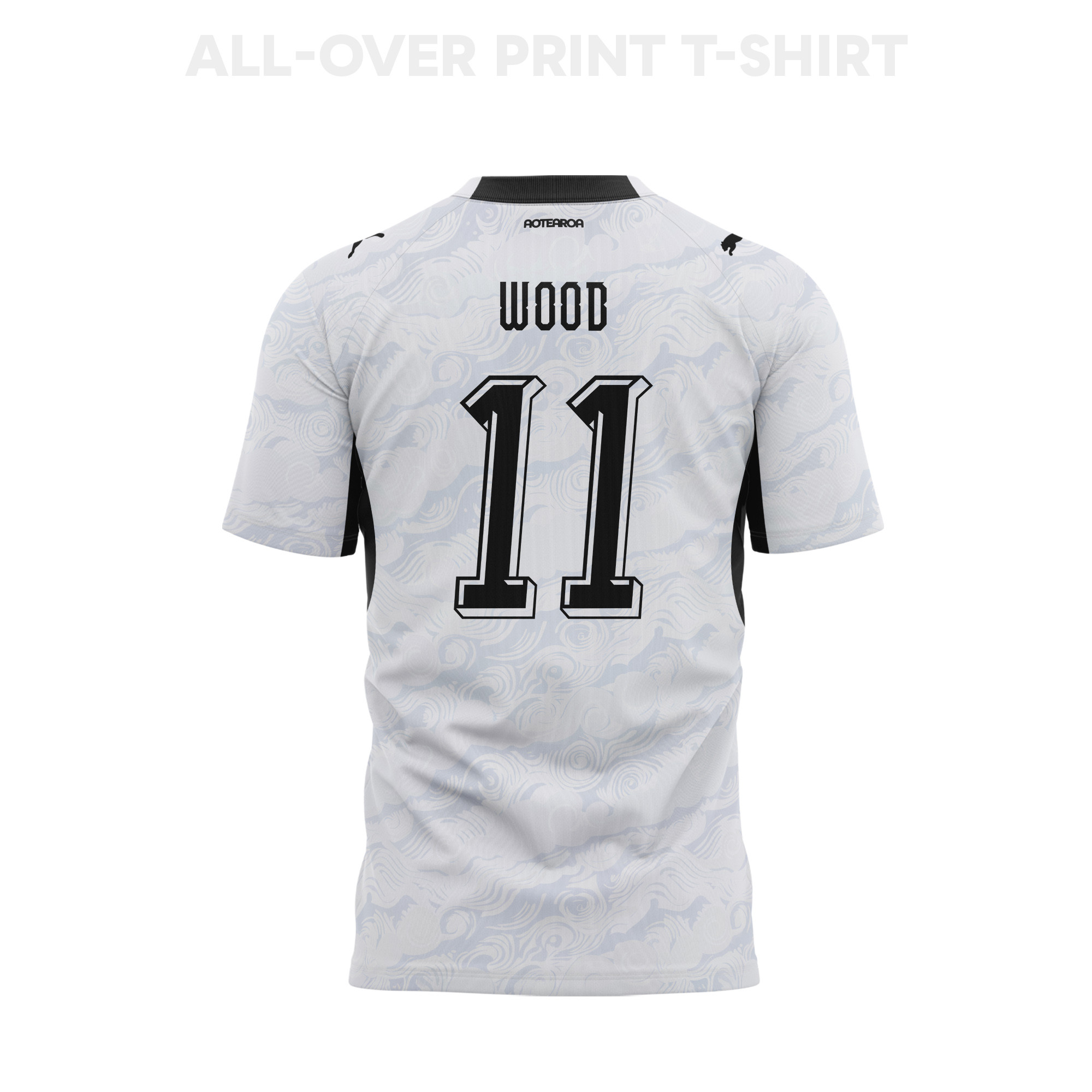 Chris Wood 11 Youth New Zealand 2026 Away 3D T-shirt Fully Printed – White - Jersey Teams