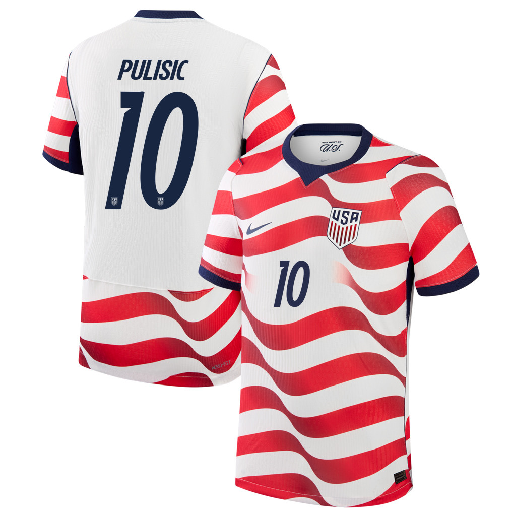 Christian Pulisic 10 USMNT 2026 Home Match Jersey - White, Men - Jersey Teams