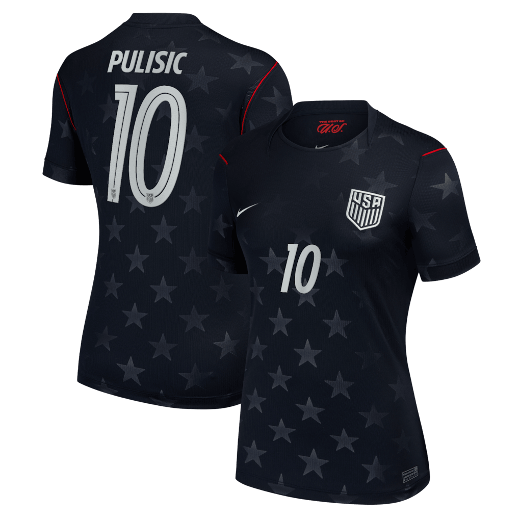 Christian Pulisic 10 USMNT Women's 2026 Away Stadium Jersey - Blue - Jersey Teams