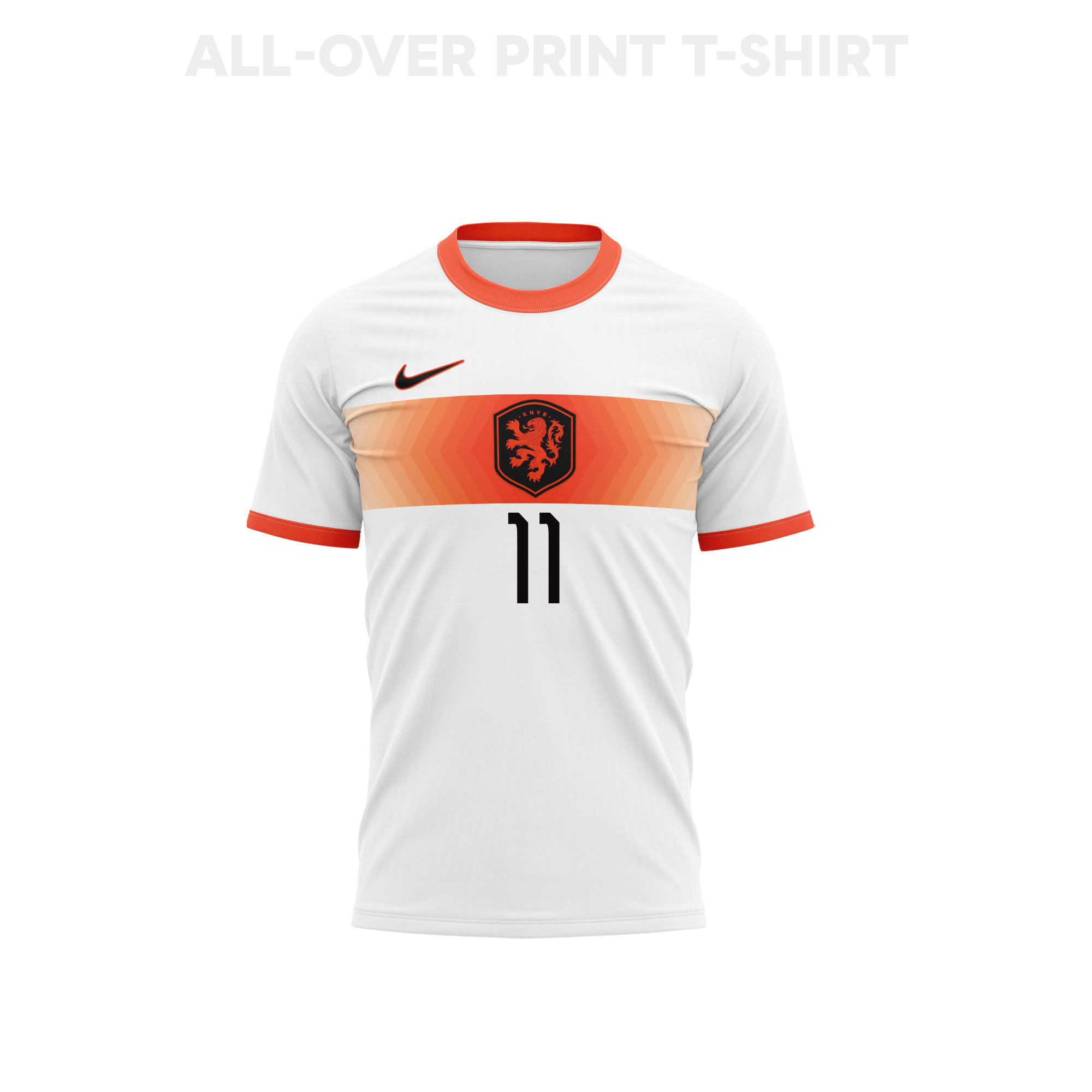 Cody Gakpo 11 Netherlands 2026 Away 3D T-Shirt Fully Printed – Unisex, White - Jersey Teams
