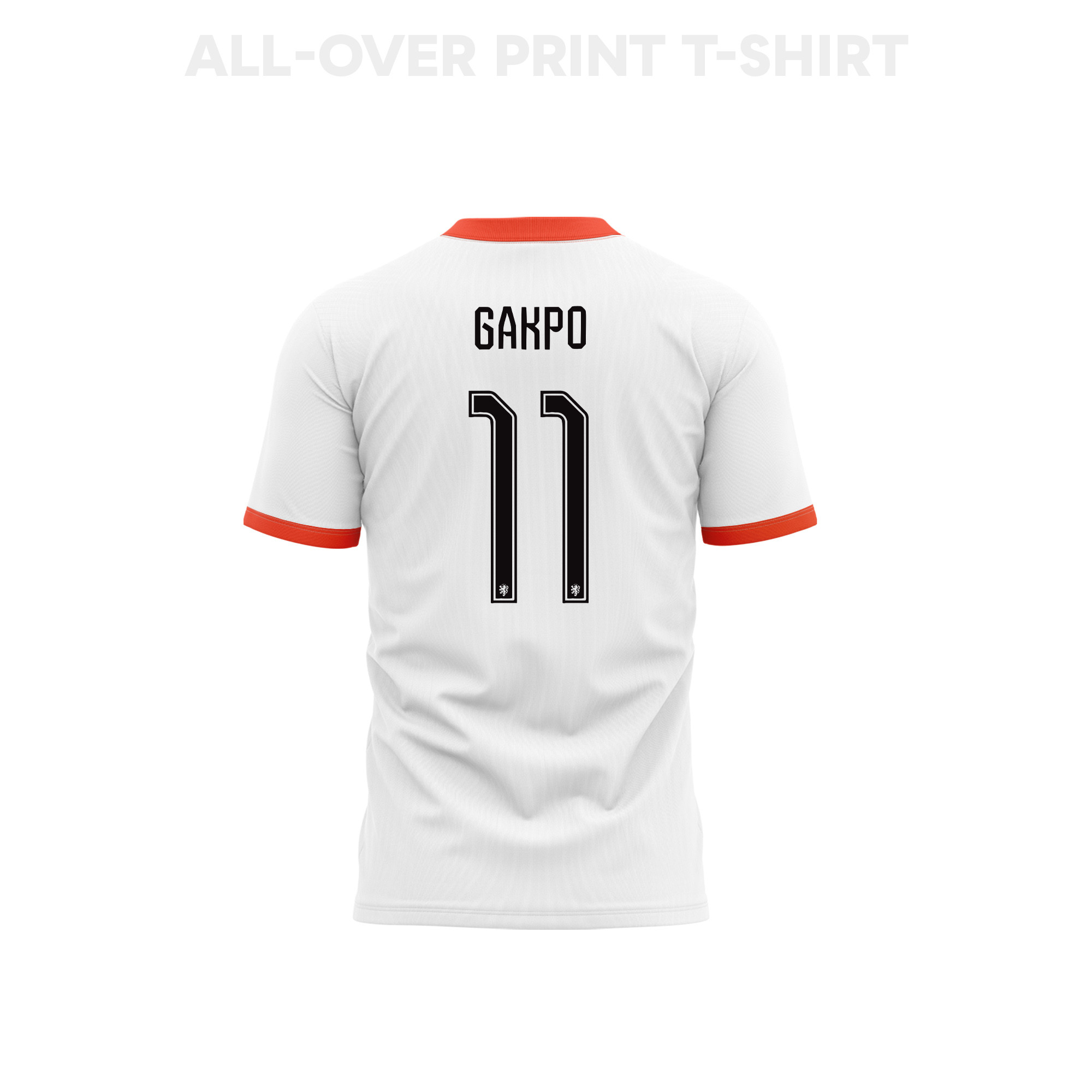Cody Gakpo 11 Netherlands 2026 Away 3D T-Shirt Fully Printed – Unisex, White - Jersey Teams