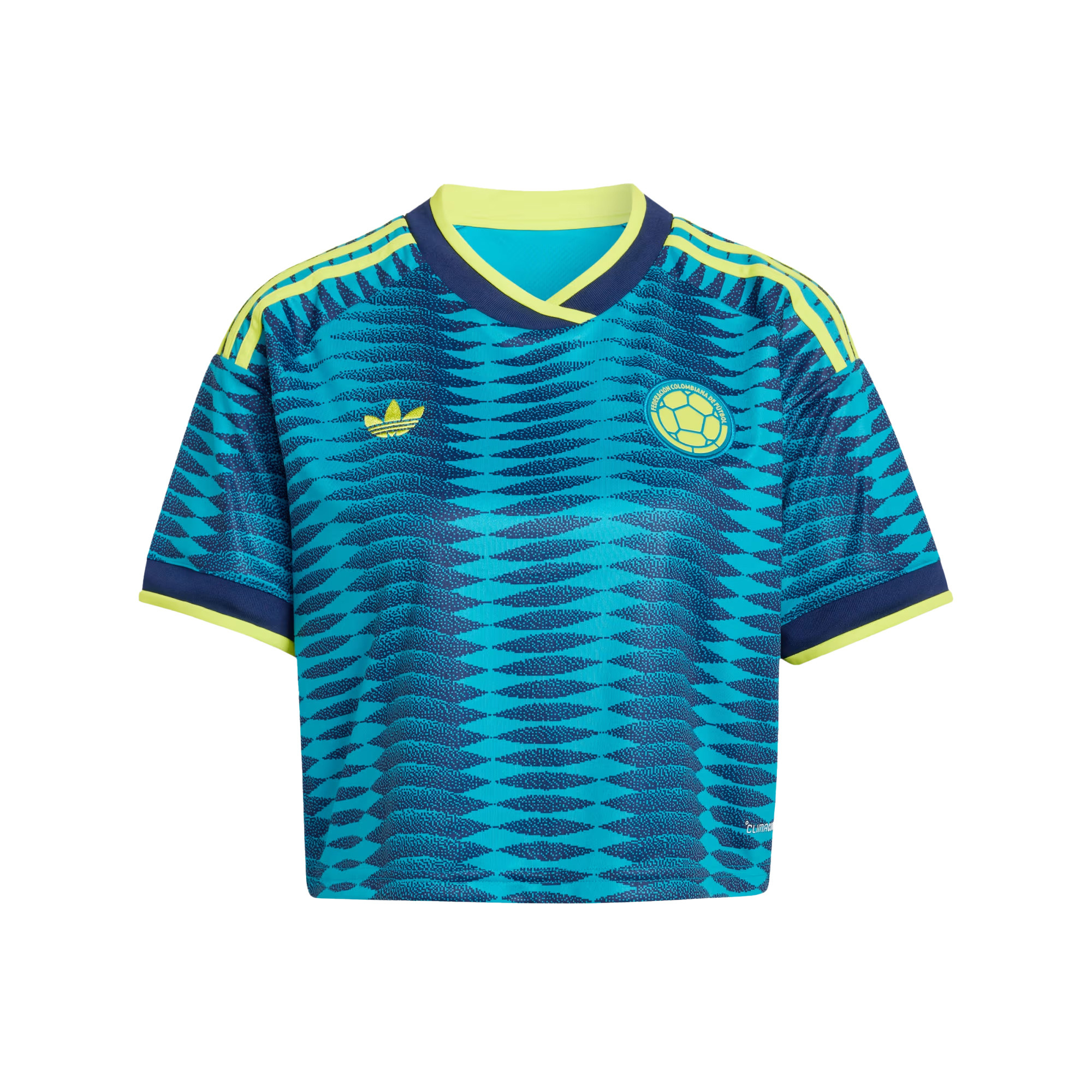 Colombia 2026 Away Women’s Cropped Jersey - Turquoise - Jersey Teams