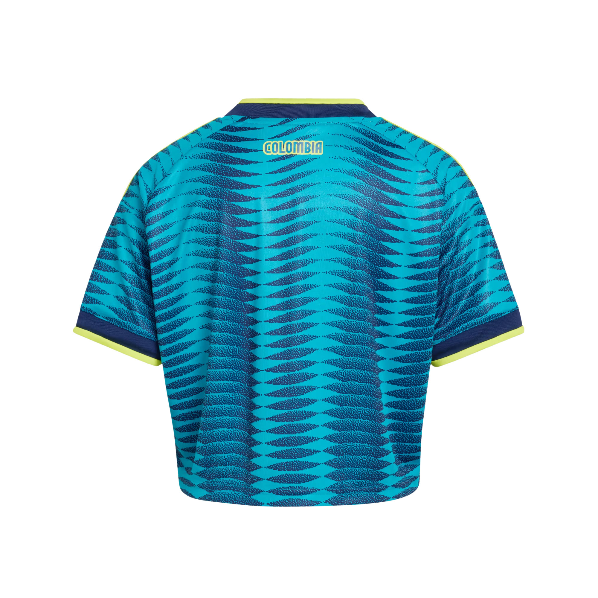 Colombia 2026 Away Women’s Cropped Jersey - Turquoise - Jersey Teams