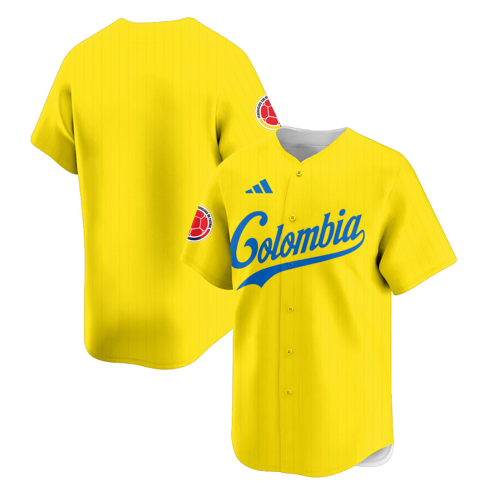 Colombia 2026 Inspired Retro Soccer Baseball Jersey – Full Print - Jersey Teams