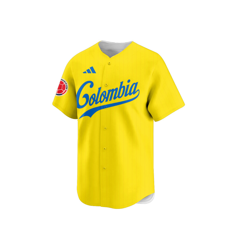 Colombia 2026 Inspired Retro Soccer Baseball Jersey – Full Print - Jersey Teams