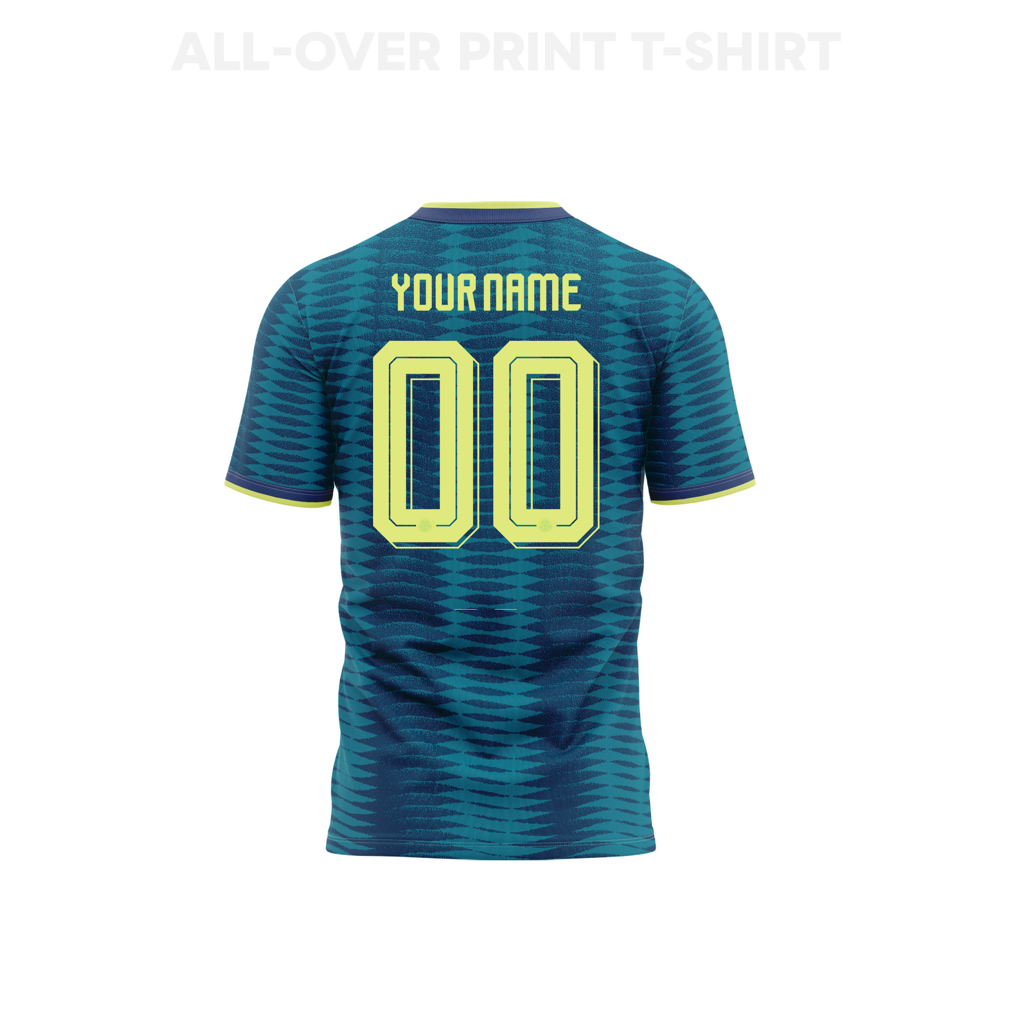 Colombia 2026 Youth Away 3D T-shirt Fully Printed – Personalized – Turquoise - Jersey Teams