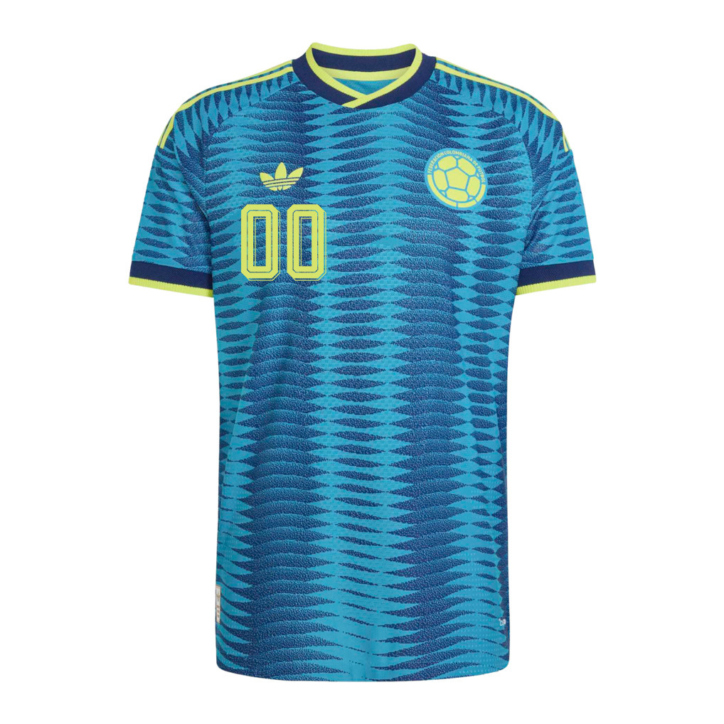 Colombia National Team 2026 Personalized Away Jersey - Turquoise, Men - Jersey Teams