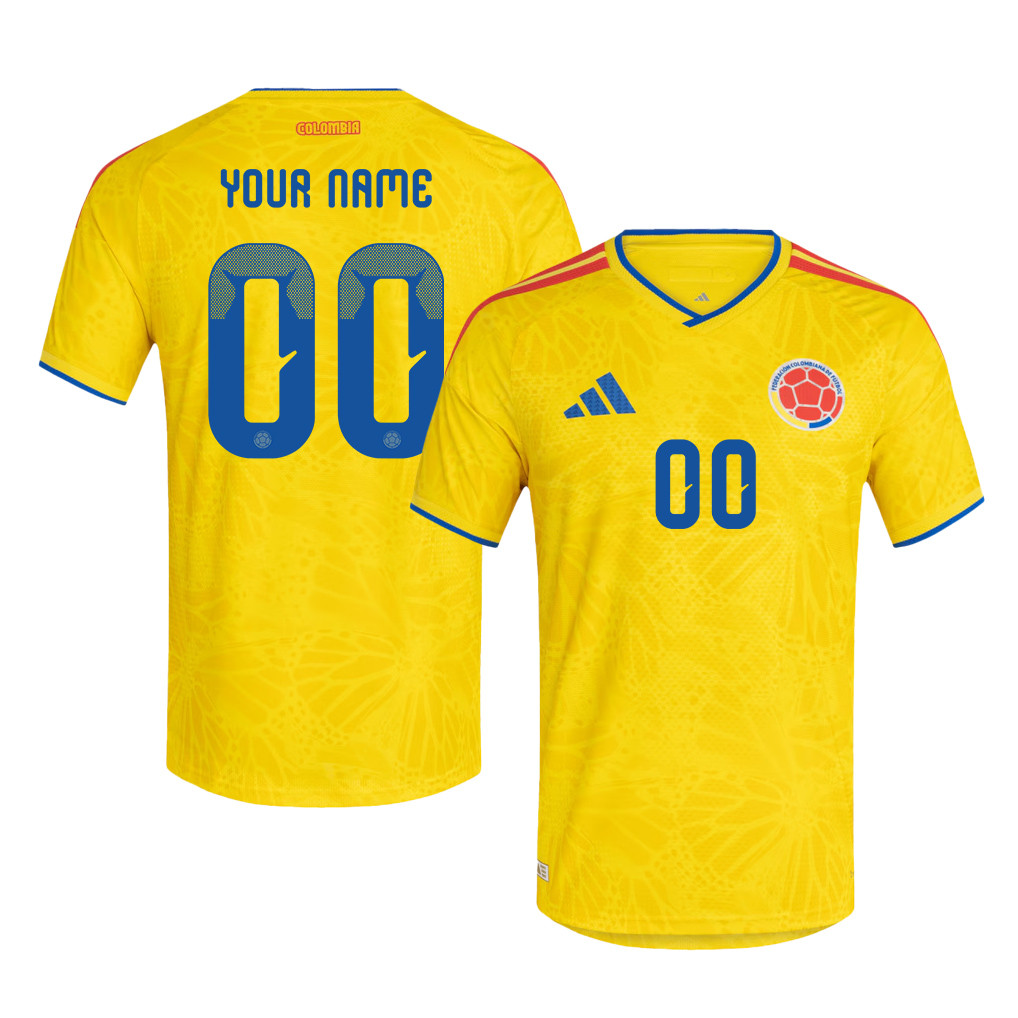 Colombia National Team 2026 Personalized Home Jersey - Yellow, Men - Jersey Teams
