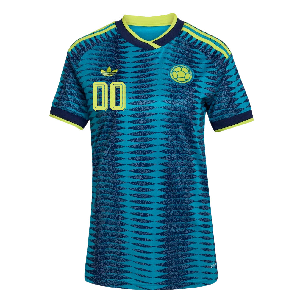 Colombia National Team 2026 Women's Away Jersey - Personalized - Turquoise - Jersey Teams