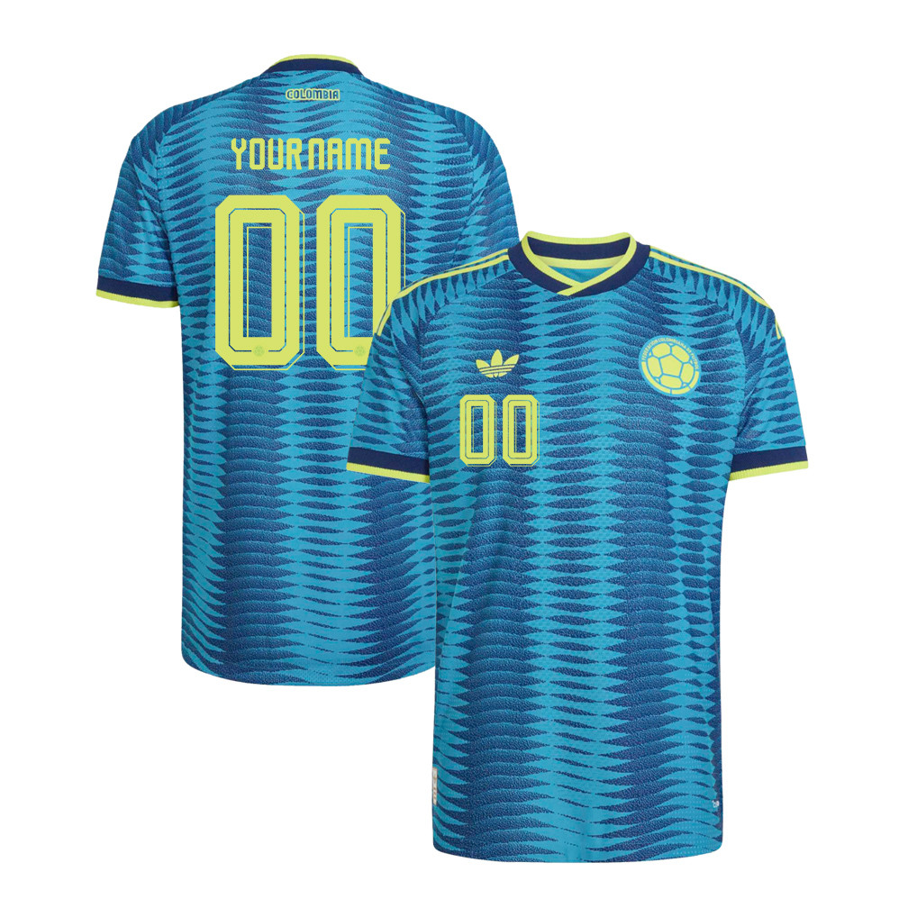 Colombia National Team 2026 x World Cup Patch Personalized Away Jersey - Turquoise, Men - Jersey Teams