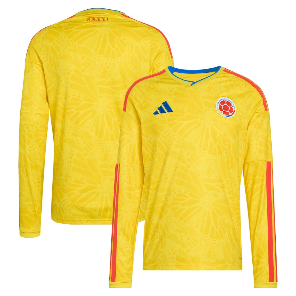 Colombia National Team FIFA x World Cup 2026 Home Men Long Sleeve Jersey - Yellow - Jersey Teams