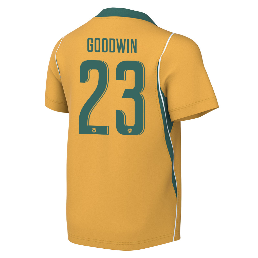 Craig Goodwin 23 Youth Australia National Team 2026 Home Jersey - Yellow - Jersey Teams