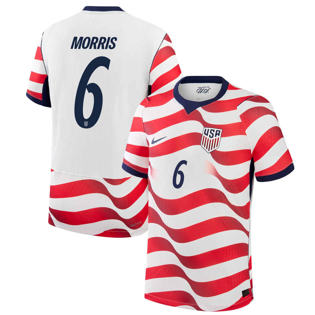 Cristian Roldan 6 USMNT 2026 Home Match Jersey - White, Men - Jersey Teams