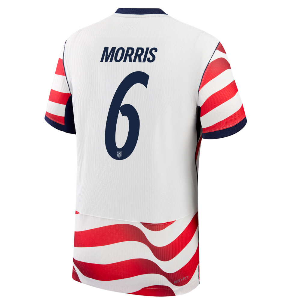 Cristian Roldan 6 USMNT 2026 Home Match Jersey - White, Men - Jersey Teams