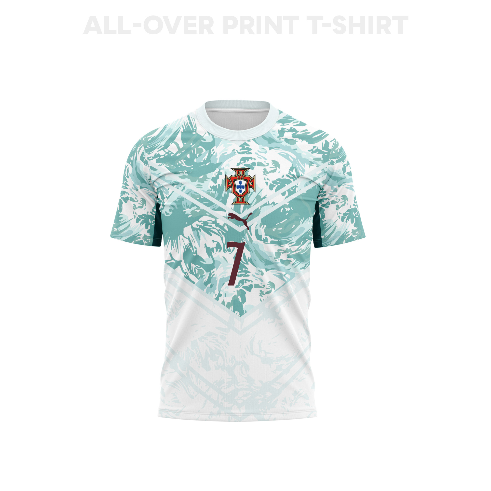 Cristiano Ronaldo 7 Portugal 2026 Away 3D T-Shirt Fully Printed – Unisex, White - Jersey Teams